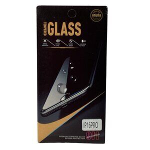 Unipha Premium Tempered Glass Screen Protector, iPhone 16 Pro